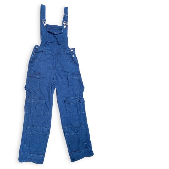 Urban Outfitters Dark Blue Cargo Jumpsuit - Picture 8 of 14